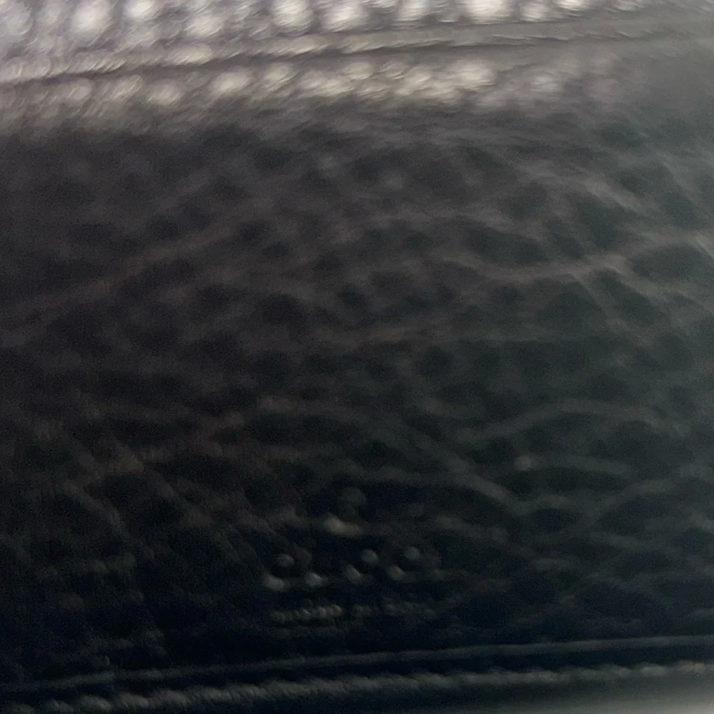 Gucci GG Marmont Zip Around Wallet Black Leather Gold Logo Continental - Picture 4 of 4